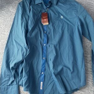 Classic Blue Checkered Men's Shirt